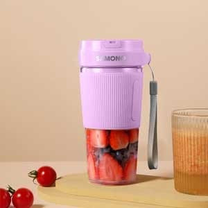 SAMONO - BLENDER PLASTIK PORTABLE 0.35 Liter - SWY9 (PURPLE)