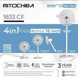 MITOCHIBA - KIPAS ANGIN 16" 4in1 - 1833 CF(WHITE)