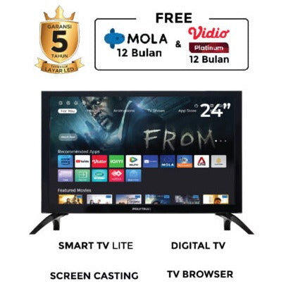 POLYTRON - LED TV 24" HD SMART TV - PLD24CV1869**