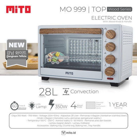 MITOCHIBA - OVEN LISTRIK 28Liter - Top MO 999(WHITE)