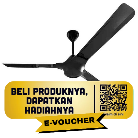 PANASONIC - KIPAS ANGIN CEILING FAN+REMOTE 56" - F-EY1424-K