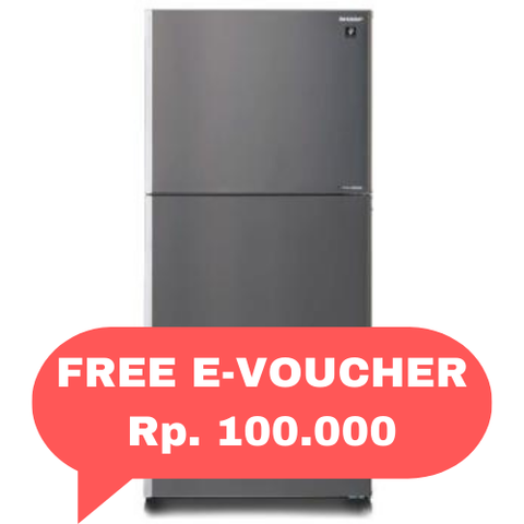 SHARP - KULKAS 2 PINTU BIG (510L) - SJ-IG762PM-SL