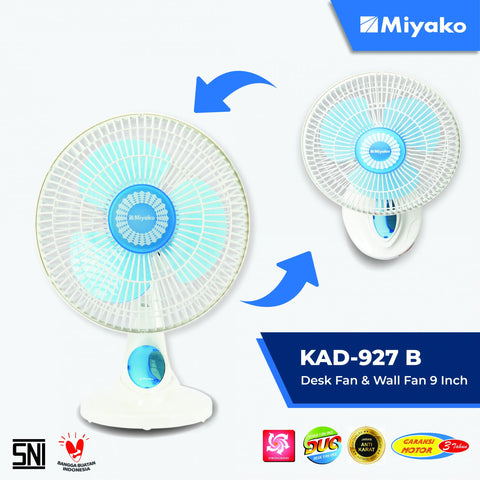 MIYAKO - KIPAS ANGIN DESK FAN 09" - KAD-927B-PL