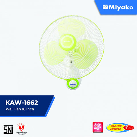 MIYAKO - KIPAS ANGIN WALL FAN 16" - KAW-1662GB