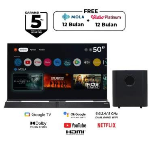 POLYTRON - LED TV 50" UHD ANDROID TV - PLD50BUG5959