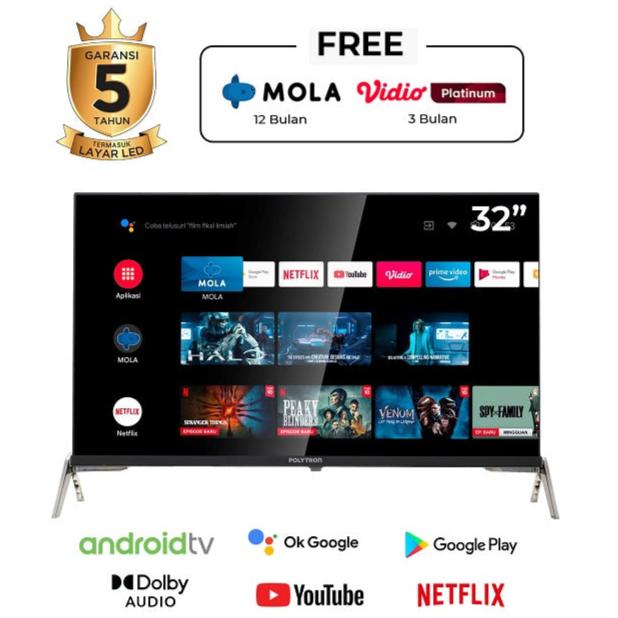 POLYTRON - LED TV 32" HD ANDROID TV - PLD32AG5759