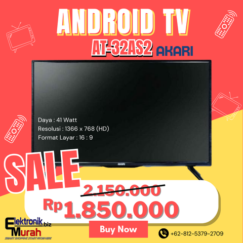 AKARI - LED TV 32" HD ANDROID TV - AT-32AS2