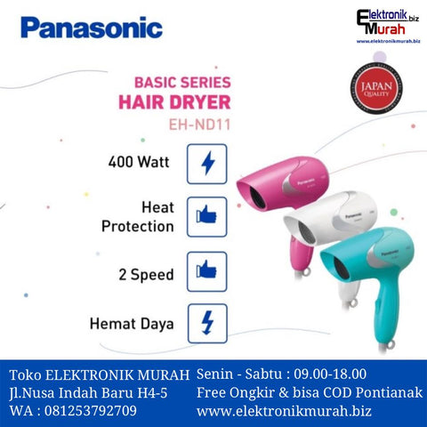 PANASONIC - HAIR DRYER - EH-ND11-W415 (PUTIH)