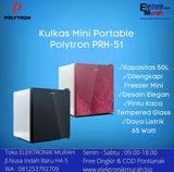 POLYTRON - KULKAS 1 PINTU PORTABLE (50L) - PRH-51X***