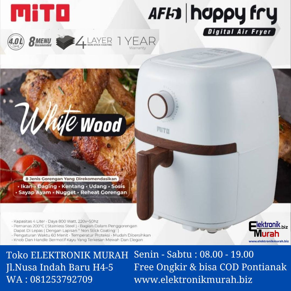 MITOCHIBA - AIR FRYER 4.0Liter - AF5 (HAPPY FRY) WHITE