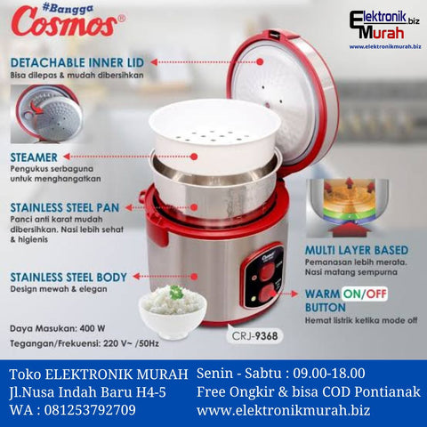 COSMOS - RICE COOKER MANUAL 2.0Liter - CRJ-9368