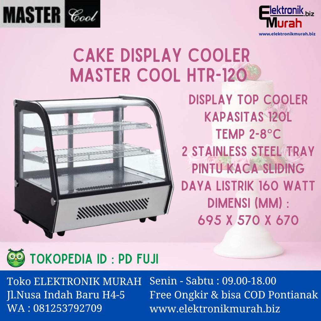 MASTERCOOL - SHOWCASE KUE - HTR-120