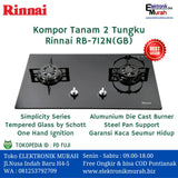 RINNAI - GAS HOB 2 TUNGKU - RB-712N(GB)**