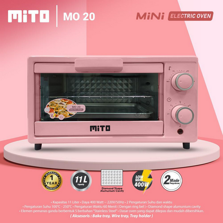 MITOCHIBA - OVEN LISTRIK 11Liter - Mini MO20 (PINK)