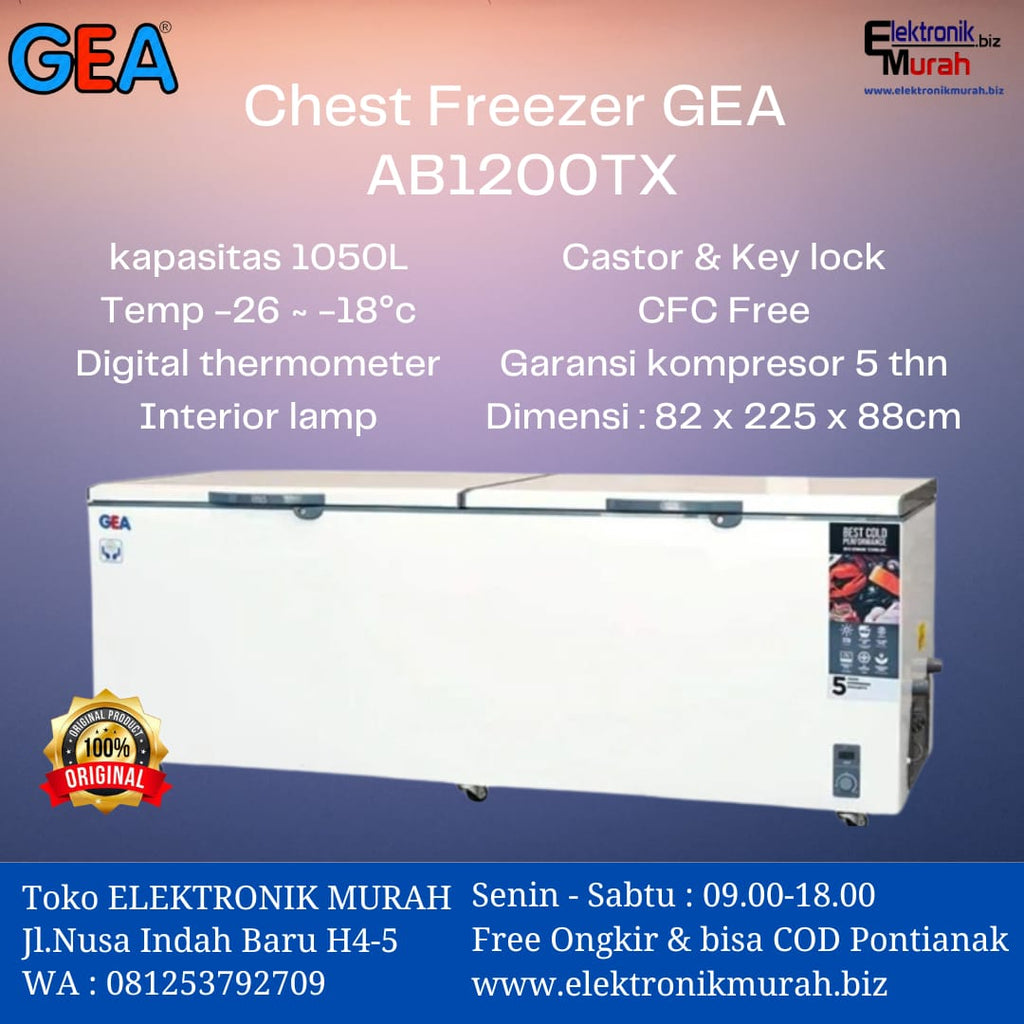 GEA/GETRA - CHEST FREEZER BOX (1050L) - AB-1200